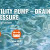 Submersible Utility Pump – 1/3 HP, 2450 GPH for Fast Water Removal