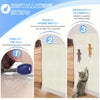 Self-Adhesive Cat Scratching Mat and Trimmable Post