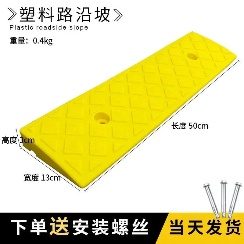 Anti-Slip Driveway Curb Ramps for Cars, Trucks, and Trailers