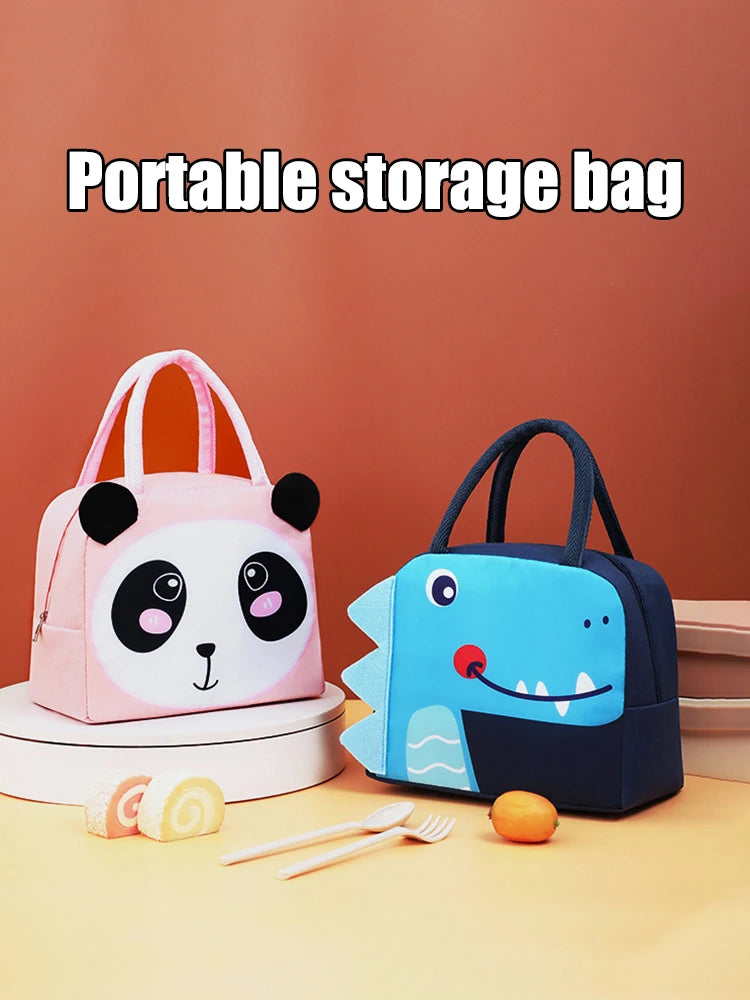 3D Cartoon Insulated Lunch Tote