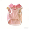 Breathable Dog T-Shirt with Collar for Summer