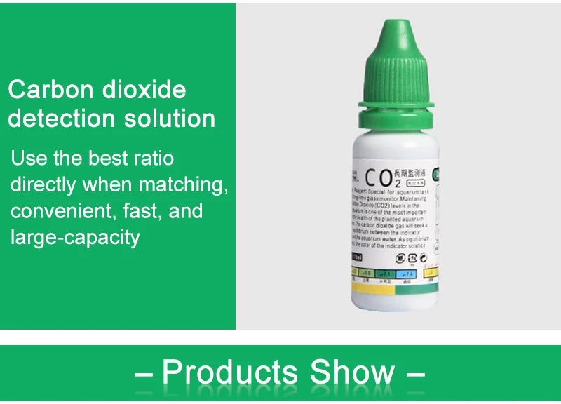 مؤشر CO2 زجاجي للحوض السمكي قابل للتعليق
