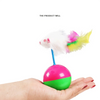Ensemble de Jouets Interactifs pour Chats avec Plume et Souris en Peluche