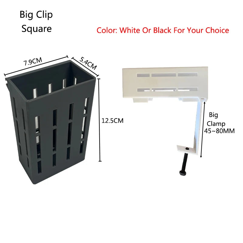 Wall-Mounted Aquarium Plant Basket with Hanging Hook