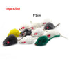 Pawstrip Rabbit Fur False Mouse Cat Toy with Feather Rainbow Ball