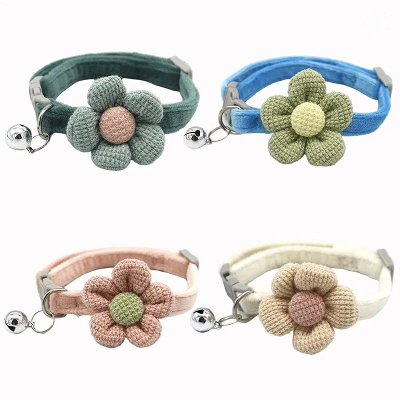 Verstellbares Katzenhalsband mit Glocke und Schleife