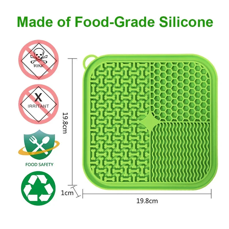Dog & Cat Licking Mat – Silicone Slow Feeder for Anxiety Relief and Fun Treats
