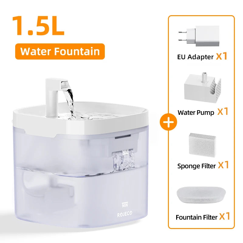 Fontaine à eau pour animaux avec deux modes de débit