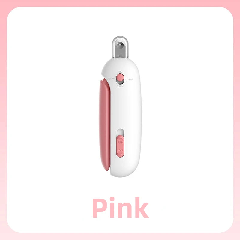 Adjustable Pet Nail Clipper with Anti-Splash Guard and Nail File