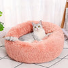 Lit pour animaux en peluche rayé et douillet