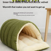 Cozy Thermal Plush Cat Bed with Removable Washable Cover