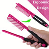 Folding V-Shaped Detangling Comb for Hair Styling