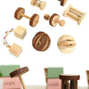 Natural Wooden Chew Toy Set for Small Pets – Guinea Pigs, Rabbits & Hamsters