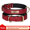 Personalisiertes Leder-Hundehalsband mit graviertem ID-Tag