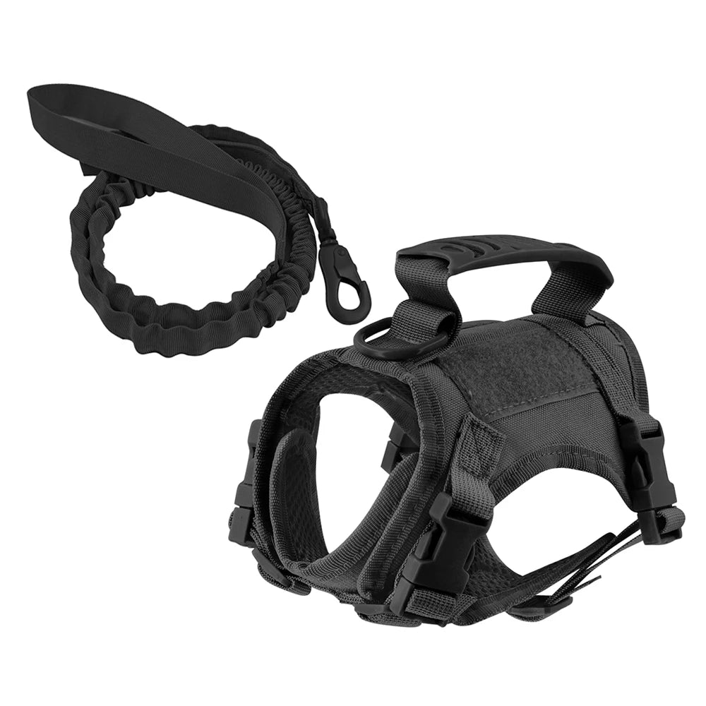 Escape-Proof Mesh Cat Harness and Leash Set with Control Handle