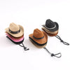 Adjustable Pet Cowboy Hat for Small Dogs and Cats