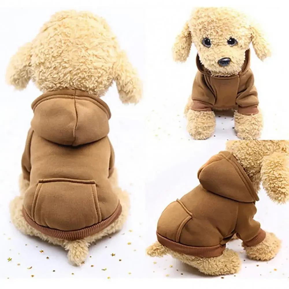 Cozy Hooded Dog Sweatshirt with Pocket