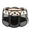 Foldable Oxford Cloth Pet Playpen with Mesh Roof