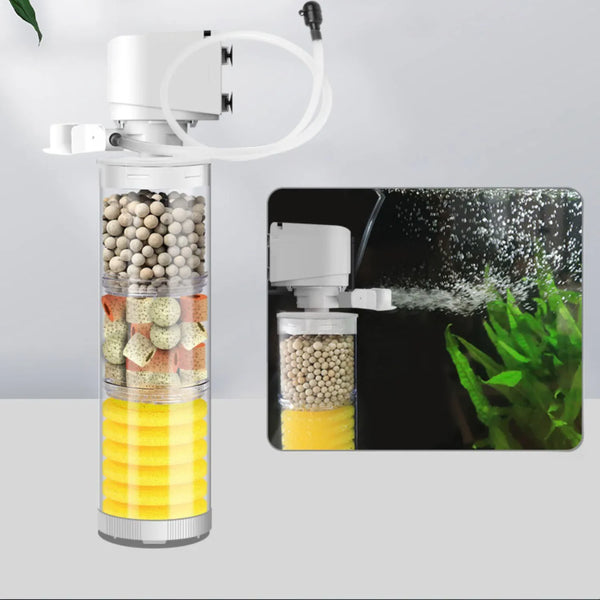 Filtre Submersible Silencieux pour Aquarium