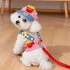 Cartoon Dog Harness Vest with Matching Leash
