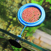 Anneau d'alimentation pour aquarium noir avec ventouse