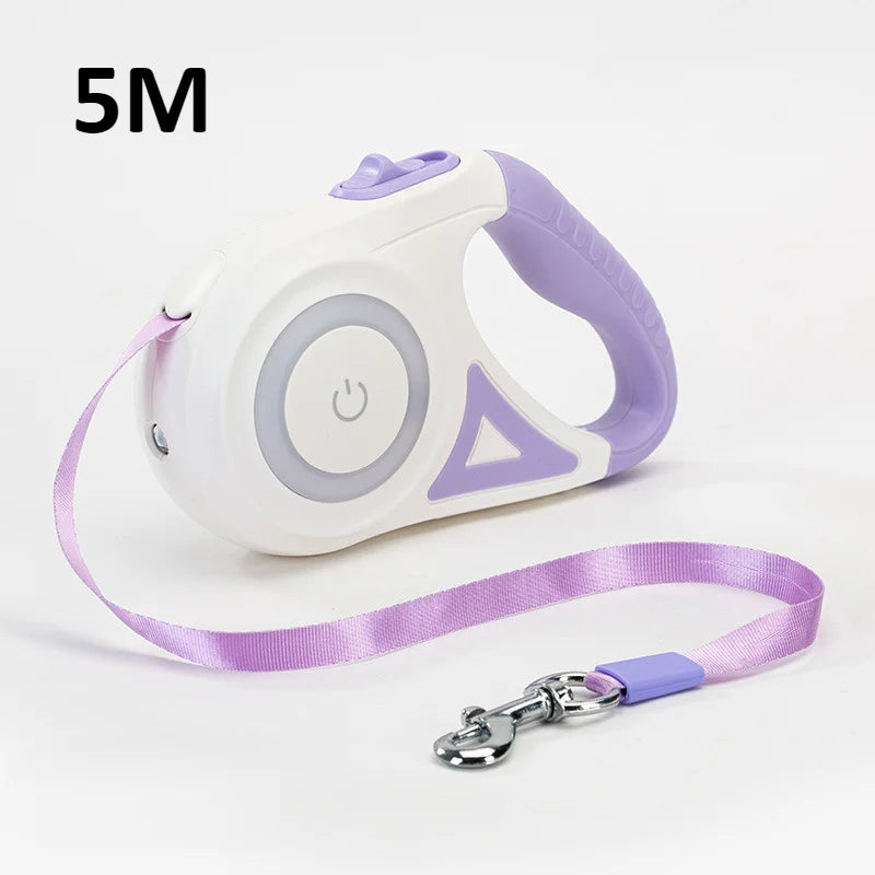 Retractable Dog Leash with LED Light