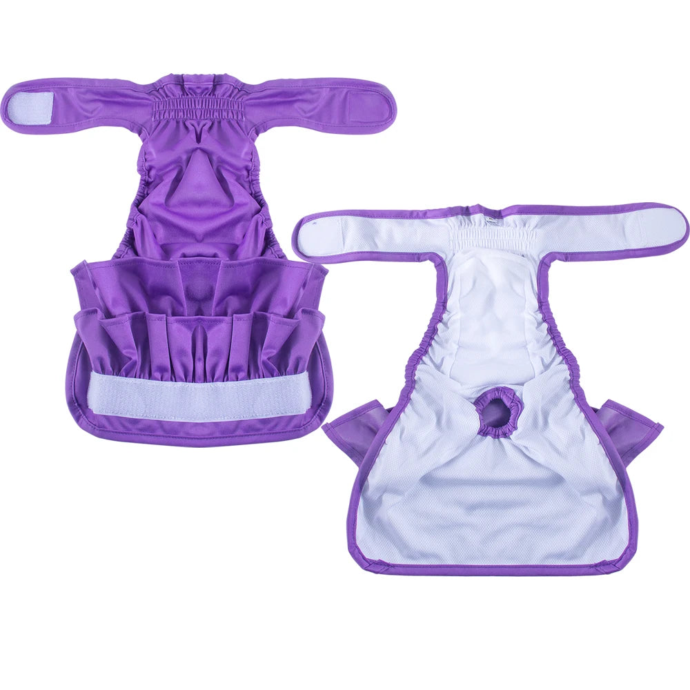 Reusable Washable Dog Diapers for Female Dogs, High Absorbency Leak-Proof Sanitary Pant