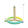 Interactive Parrot Activity Station with Mirror and Rope Perch