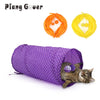 Foldable Cat Tunnel Toy with Ball