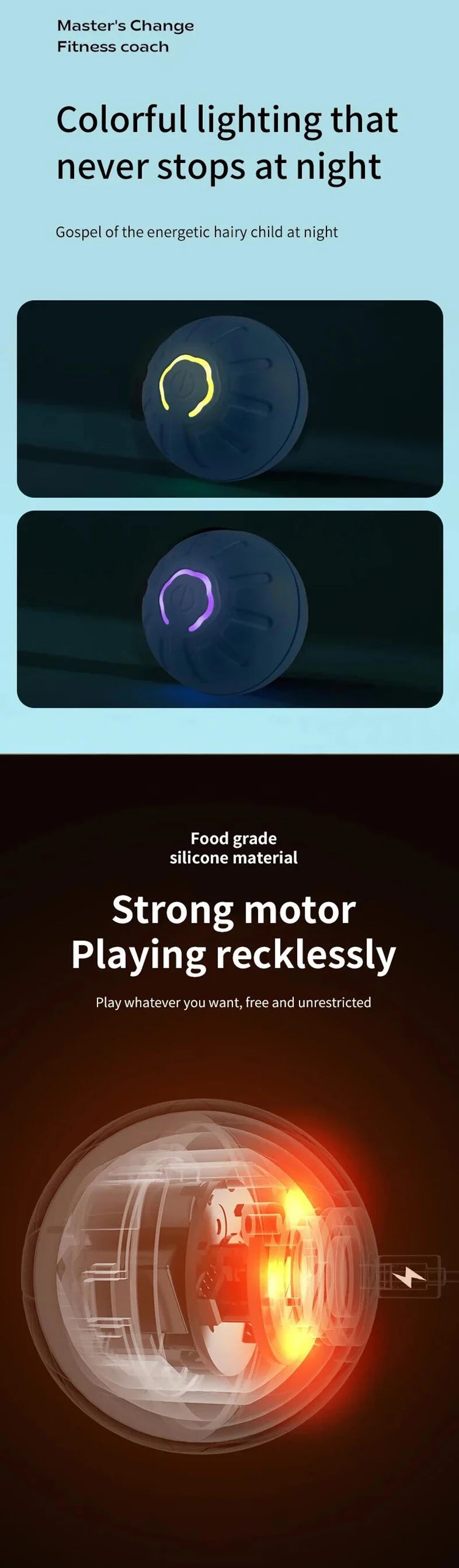 Intelligenter Smart-Ball für Hunde mit zufälliger Bewegung