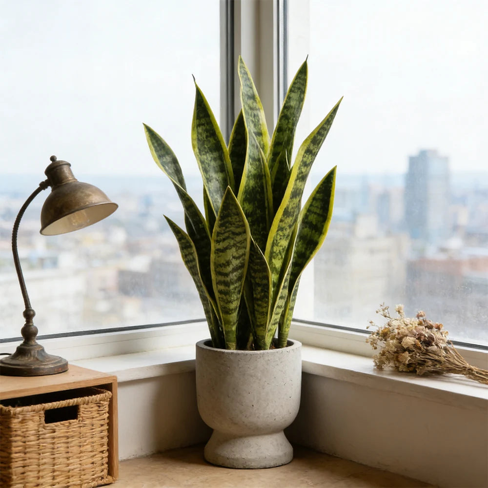 Artificial Snake Plant Decorative Faux Sansevieria