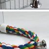 Interactive Parrot Activity Station with Mirror and Rope Perch
