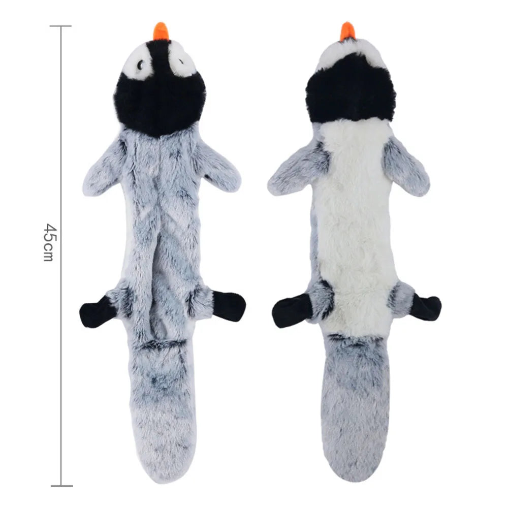 Squeaky Plush Dog Toy with Crinkle Paper – No Stuffing, Durable & Fun