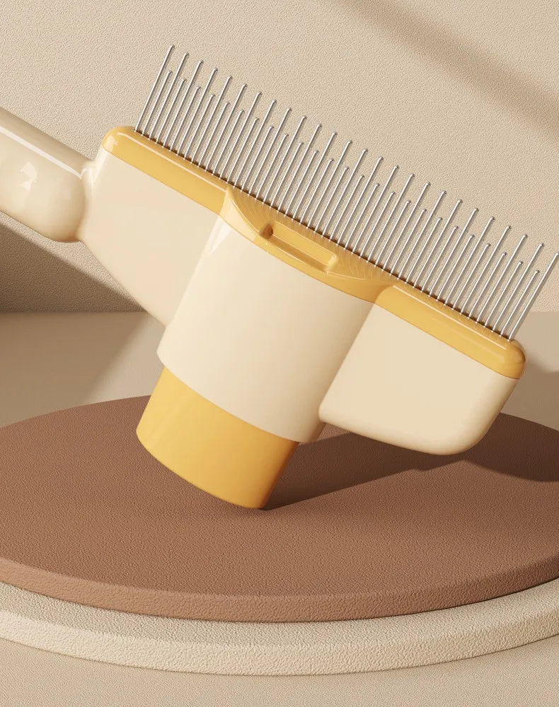 Self-Cleaning Pet Grooming Brush with Massage Pins