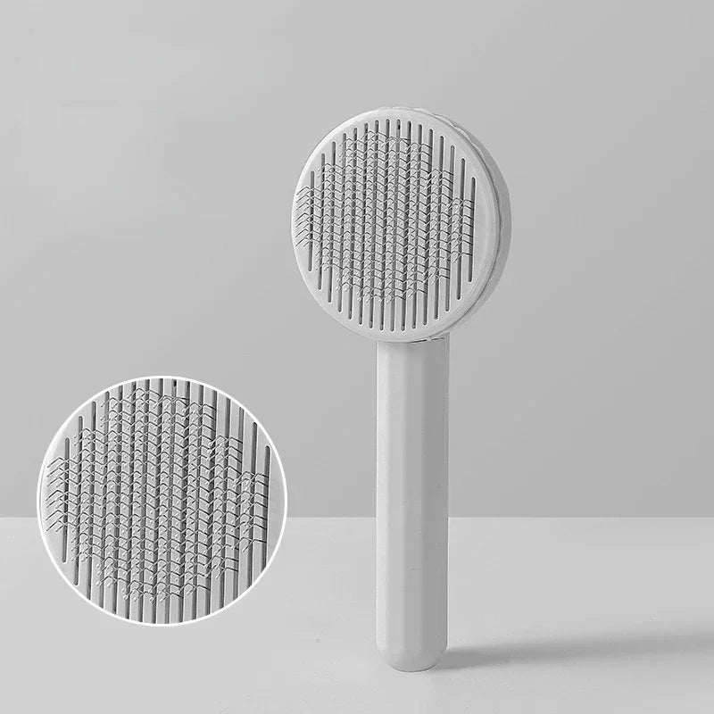 Brosse de toilettage auto-nettoyante pour animaux