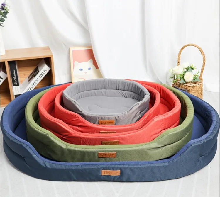 Waterproof Oxford Dog Bed with Removable Washable Cover