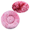 Cozy Plush Round Pet Bed for Dogs and Cats