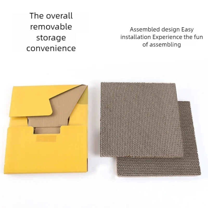 Double-Layer Cat Scratching House with Corrugated Cardboard