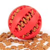 Interactive Rubber Dog Toy Ball with Treat Dispenser