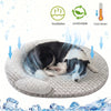 Cooling Pet Bed with Breathable Ice Silk Cover