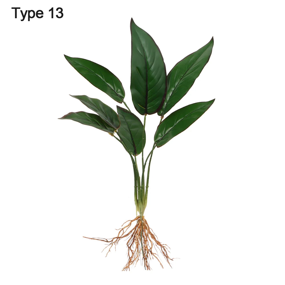 Artificial Hydroponic Plant with Visible Roots – Lifelike Greenery for Home & Event Decor