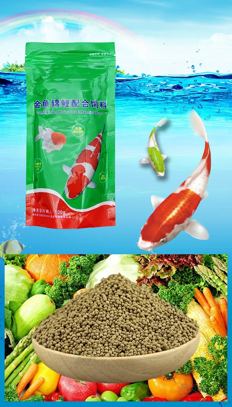 Spirulina Floating Fish Food for Tropical & Coldwater Species