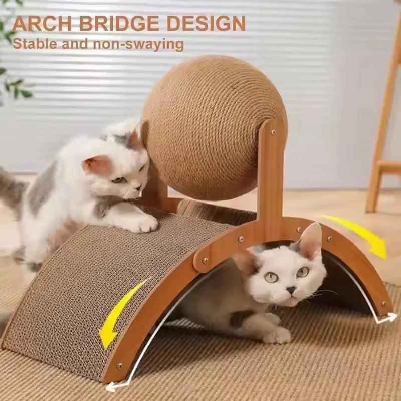 Ferris Wheel Cat Scratcher with Sisal Ball