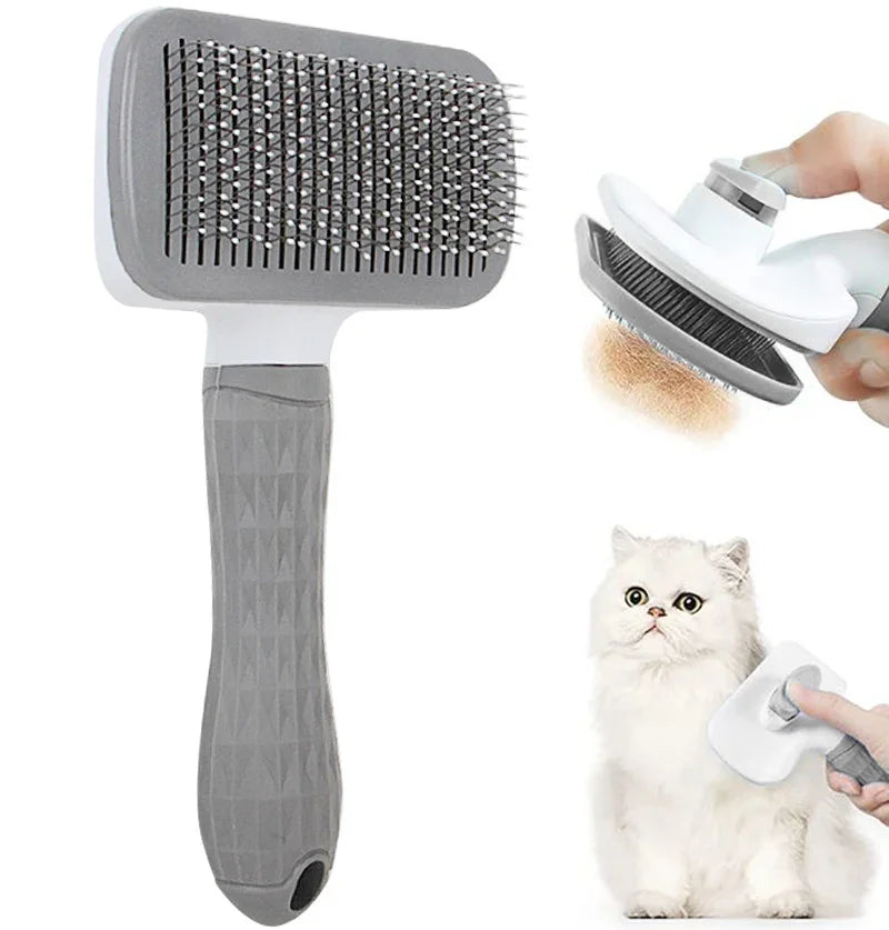 Self-Cleaning Pet Grooming Brush