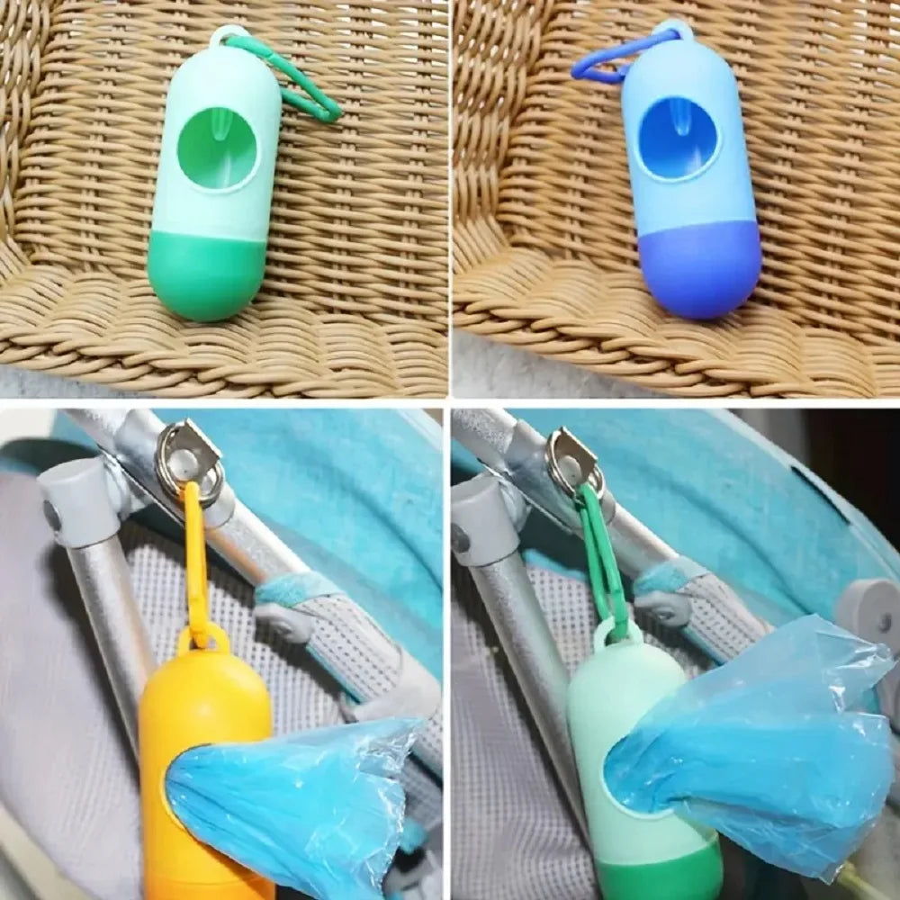 Stroller Hanging Trash Bag Dispenser with Disposal Bags
