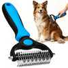 Double-Sided Undercoat Rake for Dogs and Cats