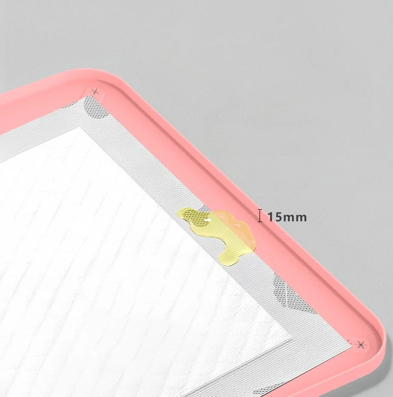 Dog Pad Holder Tray Silicone Pee Pad for Training
