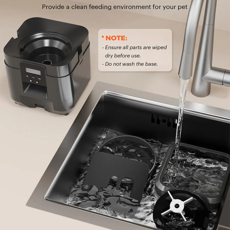 Automatic Pet Feeder with Timed Dispenser for Cats and Dogs