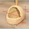 Handwoven Natural Straw Rabbit Grass Mat for Small Pets