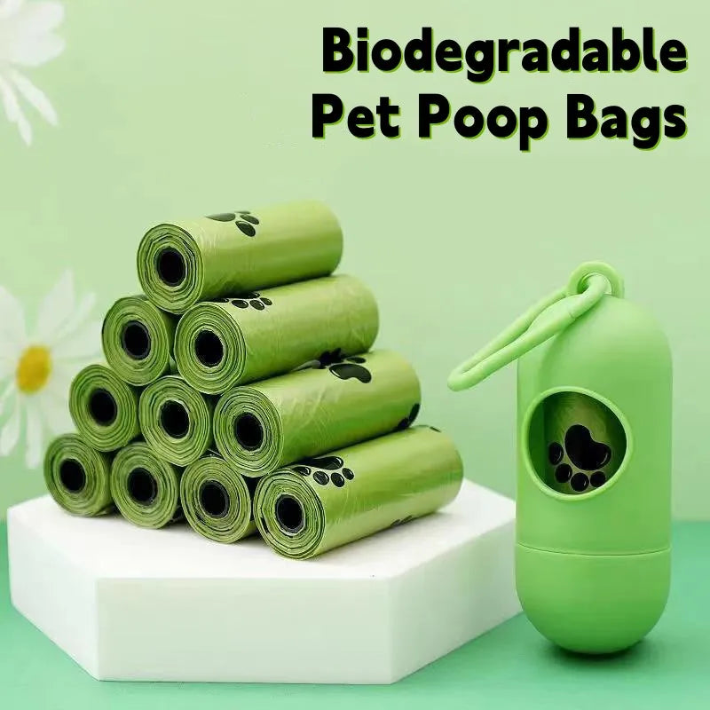 Eco-Friendly Biodegradable Dog Poop Bags with Dispenser